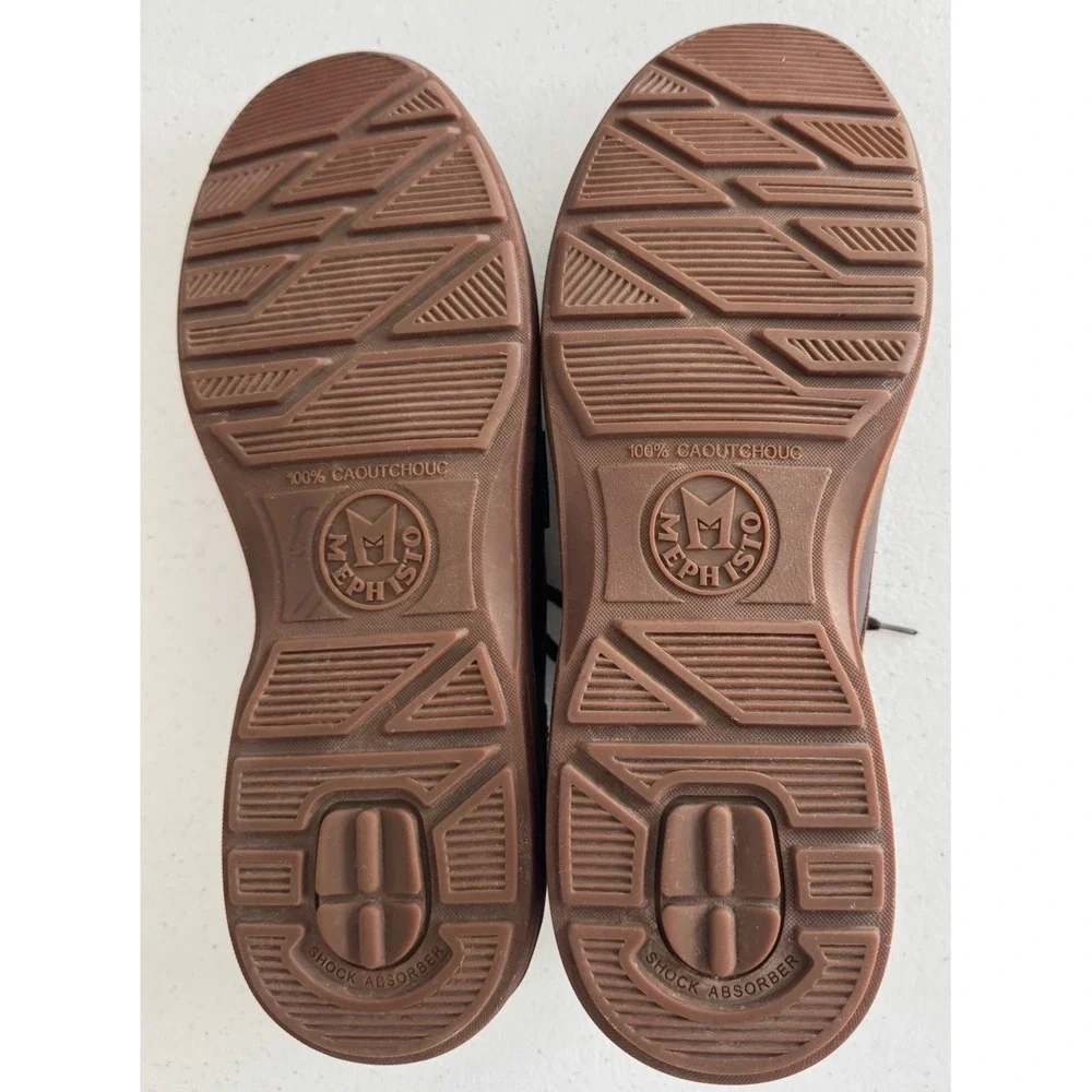 Mephisto Douk Hydroprotect Moc Toe Derby Brown Leather Men's‎ Shoe Size 12 M US